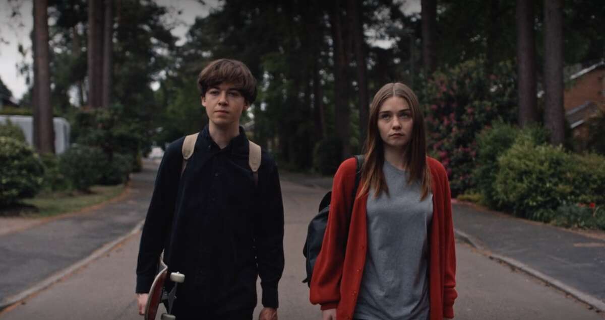 "The End of The F—ing World" Netflix Imagine Romeo and Juliet, but if Romeo was a potential serial killer and Juliet was destructively apathetic. This British series on Netflix is laced with dark humor, and it follows teenagers James and Alyssa as their twisted paths cross. Their life-changing relationship blossoms as they embark on an epic road trip to what may be the end of their f—ing world.