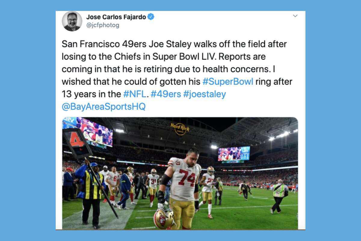 49ers fans and reporters pay tribute to Joe Staley after his reported retirement.