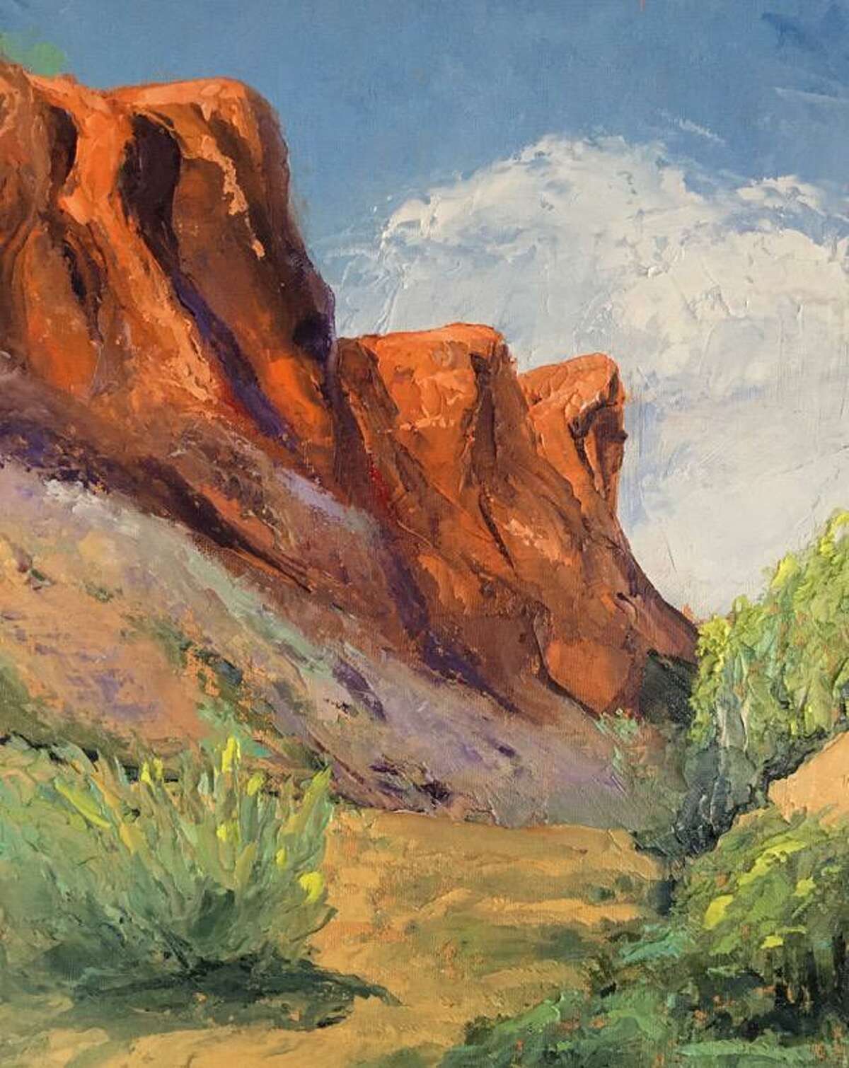 Rowayton Arts Center's Cinco de Mayo Online Paint and Sip is May 5 at 4:30 p.m. RAC Instructor Susan Fehlinger will lead participants through a Southwestern landscape painting using a palette knife only.