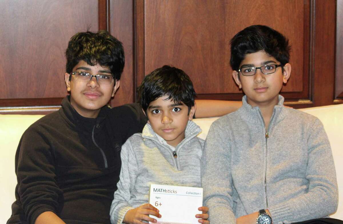 Imran, Irhan and Ishan Iftikar are in the seventh, sixth and second grades at Greenwich Country Day School. For the last year, they have been developing puzzles and games to encourage other kids to like math, which they turned into a real company called MATHinkCo, LLC. They are donating money they earned selling these math games to help the Greenwich Police Department stay protected during the coronavirus pandemic.