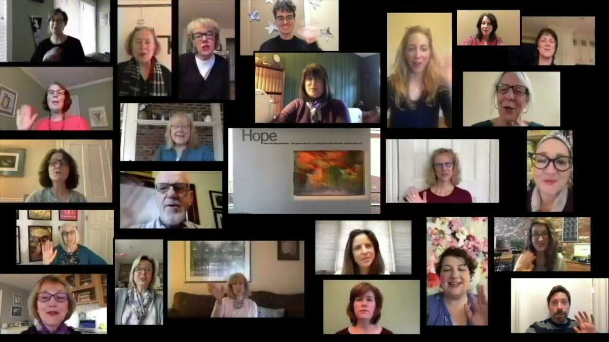 Ridgefield Library staff members collaborated on a video poetry reading of Emily Dickinson's, Hope is the thing with feathers in observance of National Poetry Month.