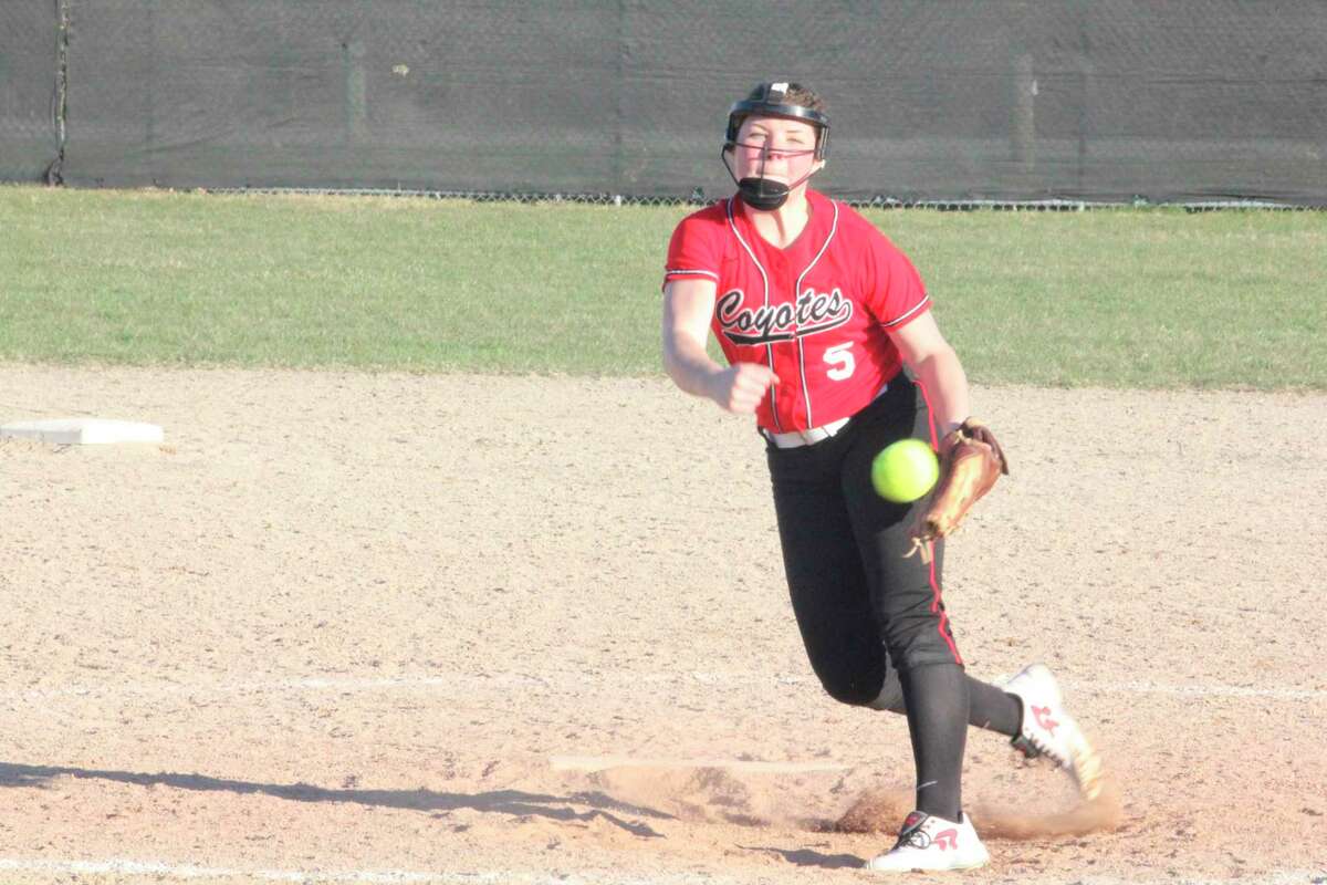 Reed City's Maddie Morgan hopes to have a chance to pitch in the LAT League this season. (Herald Review file photo)