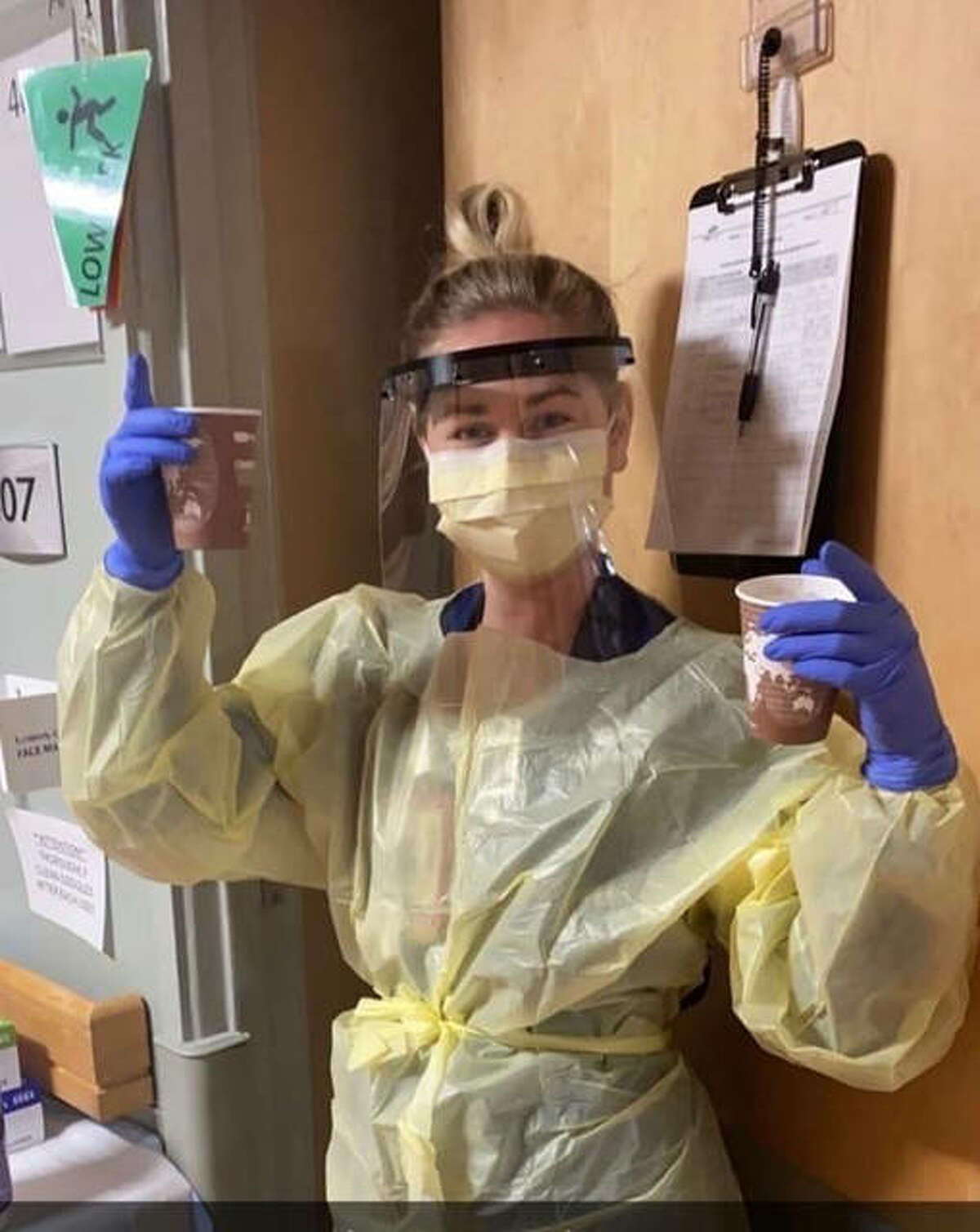Former SIUE and Civic Memorial soccer standout Lindsey Fencel, now a nurse at St. Mary’s Hospital in St. Louis, is one of the front line workers in the battle with COVI-19.