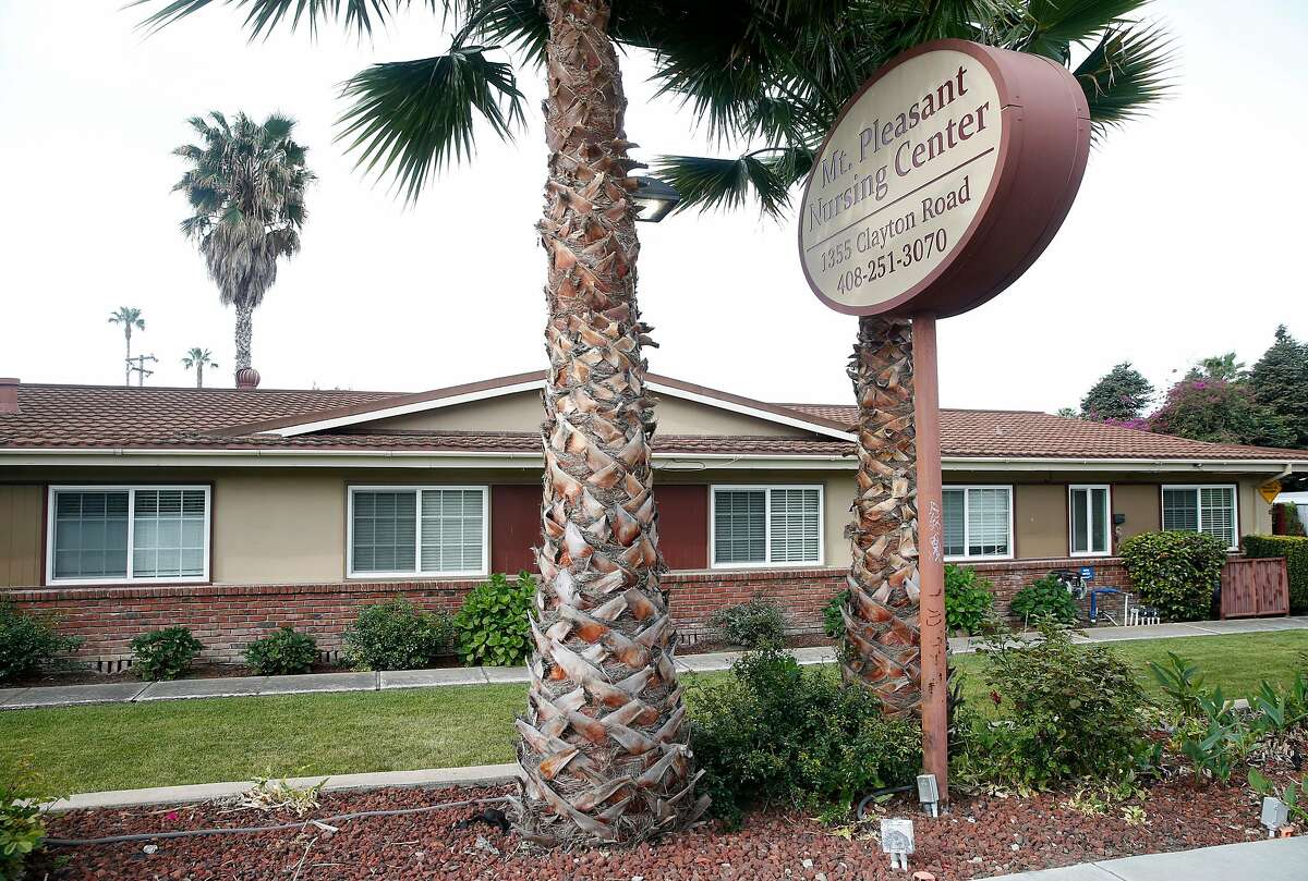 The Mount Pleasant Nursing Center is seen in San Jose, Calif. on Wednesday, April 29, 2020. Santa Clara County officials have determined that asymptomatic employees unknowingly passed on the COVID-19 coronavirus to residents and other workers at the facility.