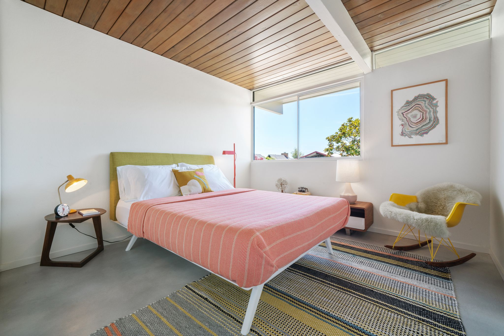 The second of four bedrooms.