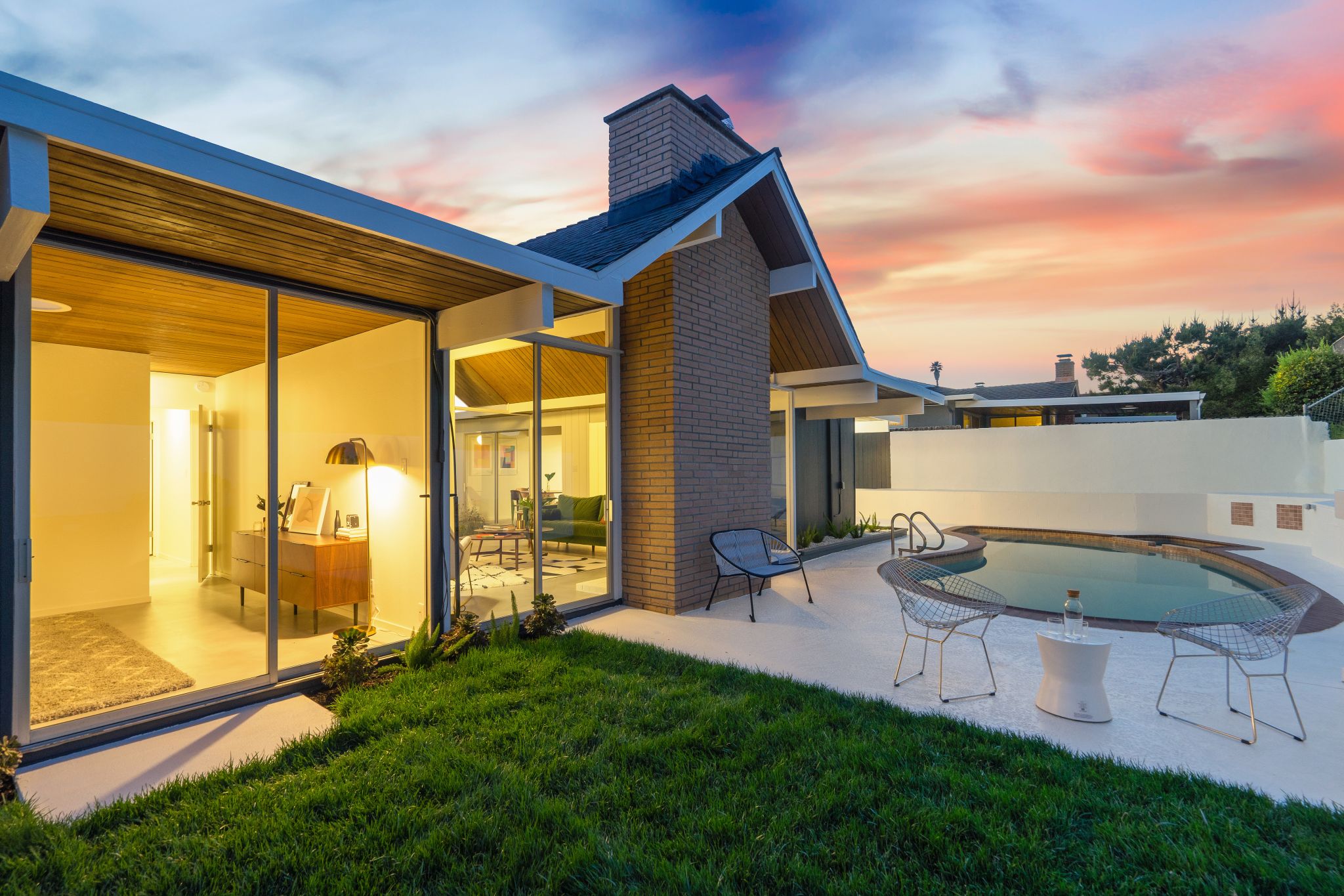 Step out to the yard, patio and pool.