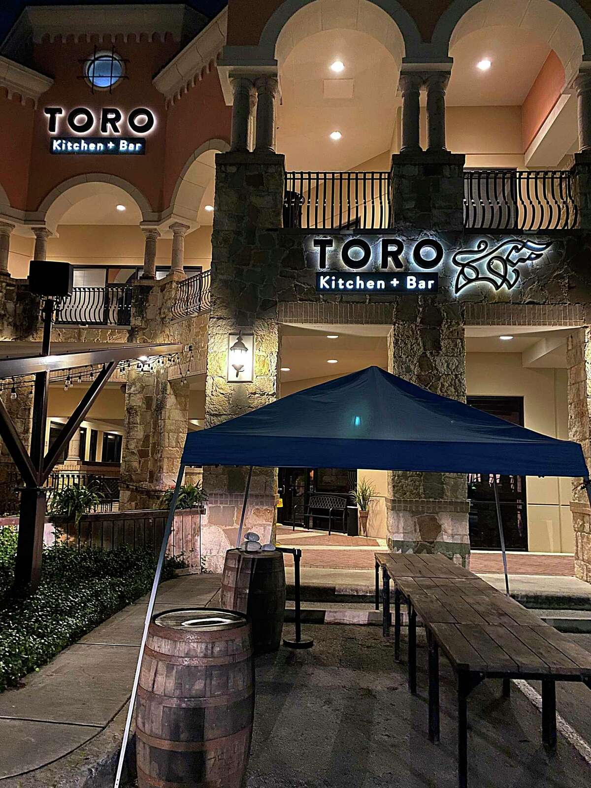 Toro Kitchen + Bar in Stone Oak is handling takeout from a curbside canopy during the coronavirus crisis.