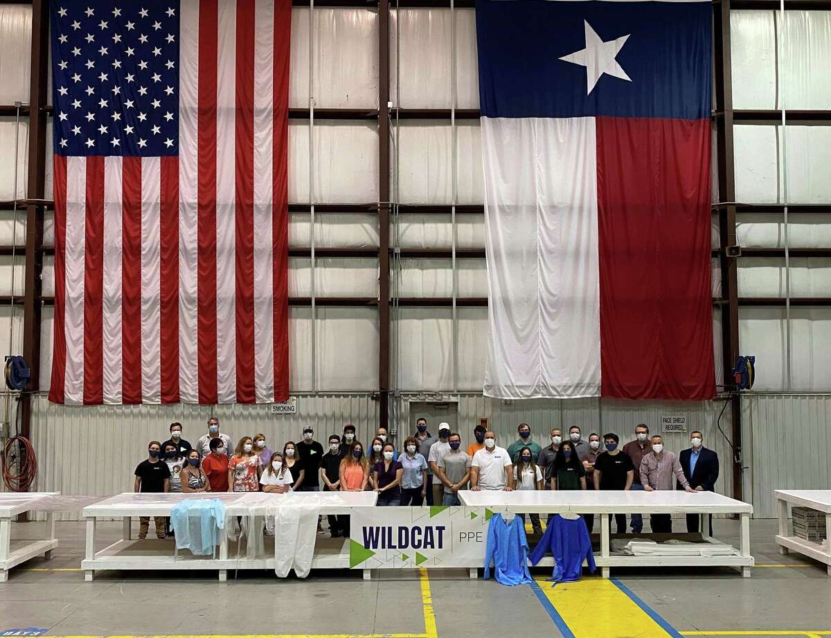 Wildcat PPE employees at a job fair April 24 in Tomball. The new company is looking to acquire a facility in Tomball and bring about 300 new jobs to the area.