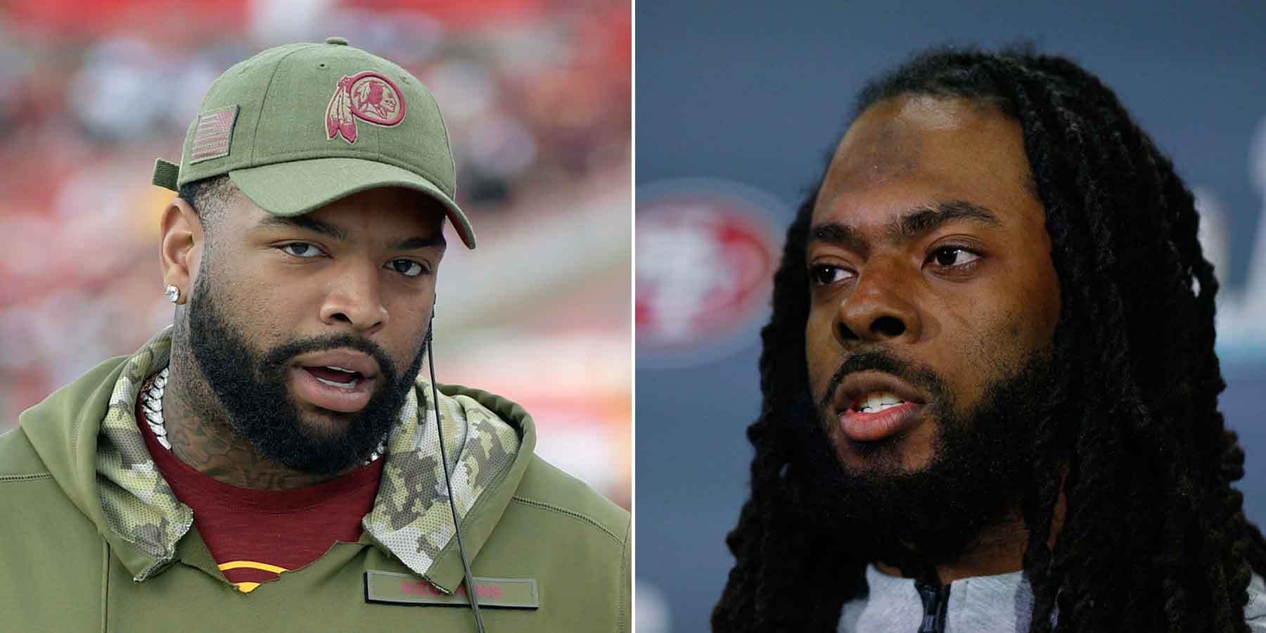 49ers' Trent Williams took to Richard Sherman, after taking a swing