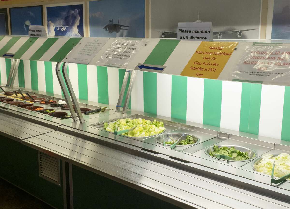 The fresh salad bar is ready for customers 05/01/2020 at Michael's Charcoal Grill. Tim Fischer/Reporter-Telegram