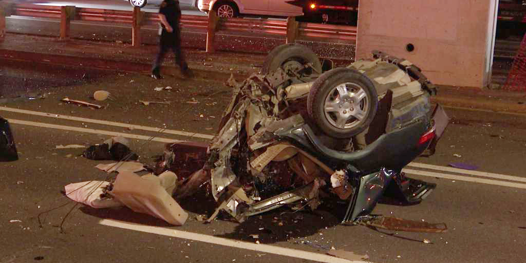 Car splits in half in 'horrific' deadly wreck in southwest Houston