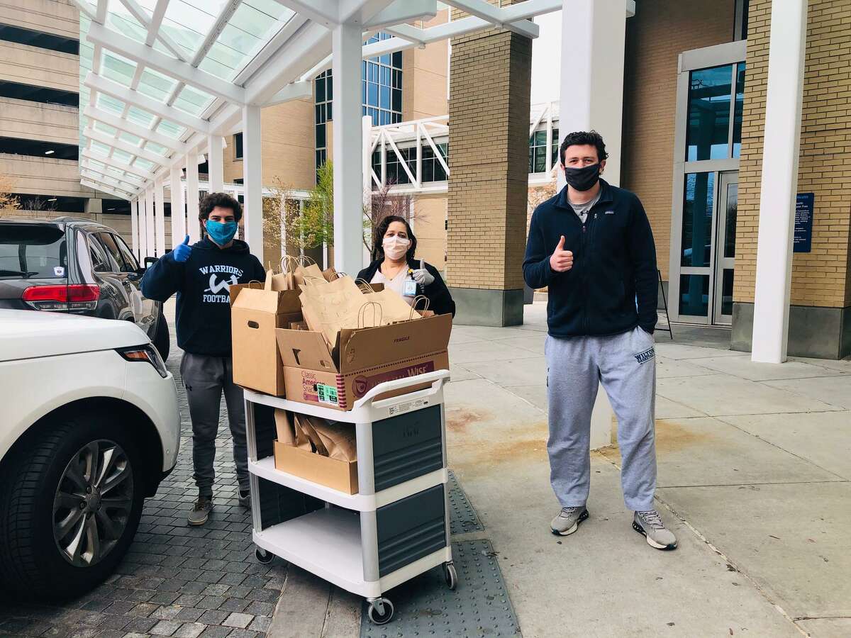 Lynn Martines of Wilton launched a Facebook group, Warriors' Front Line Appreciation, to provide meals to institutions like local EMS's, Sunrise Wilton and area hospitals.