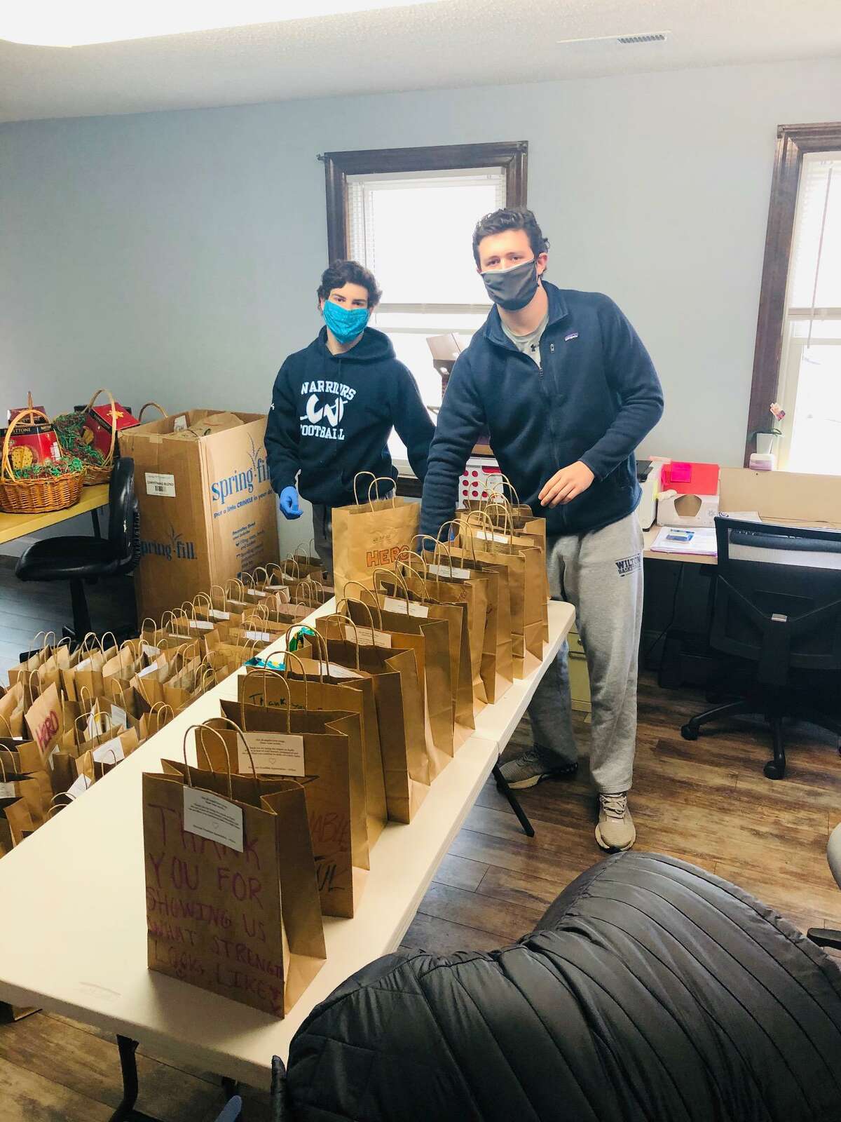 Lynn Martines of Wilton launched a Facebook group, Warriors' Front Line Appreciation, to provide meals to institutions like local EMS's, Sunrise Wilton and area hospitals.