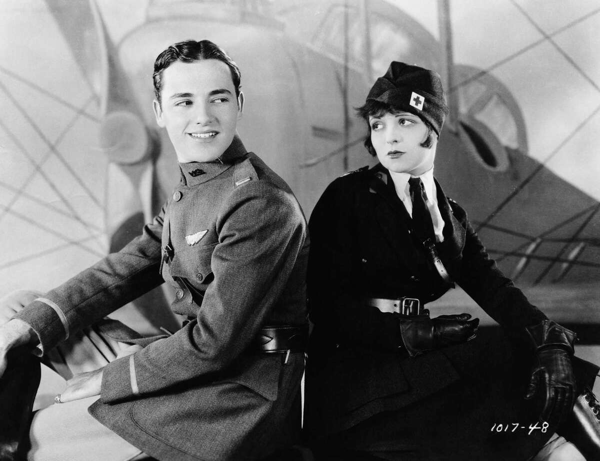 Charles “Buddy Rogers” and Clara Bow were among the Hollywood stars who descended on San Antonio to make the award-winning silent movie “Wings.”