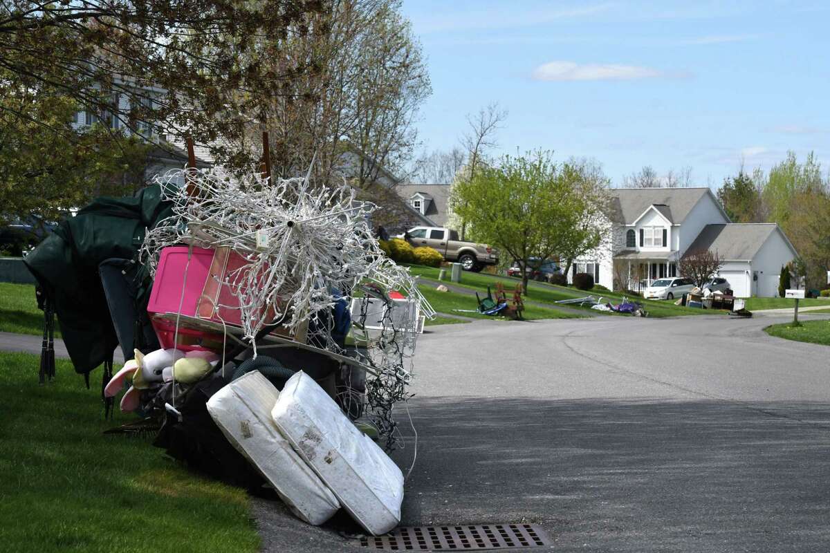 Clifton Park beset with trash piles ahead of biennial pick up