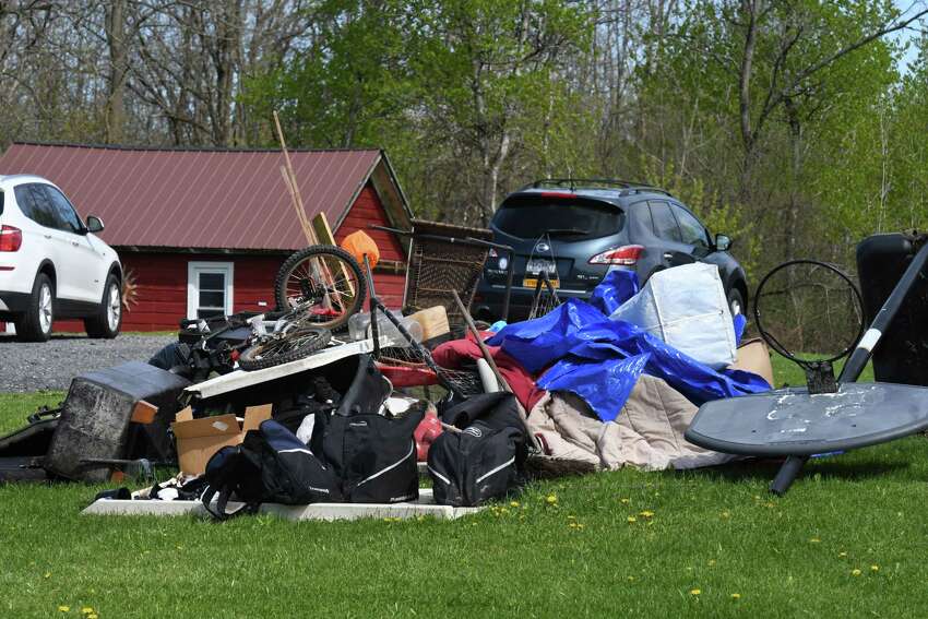 Clifton Park beset with trash piles ahead of biennial pick up