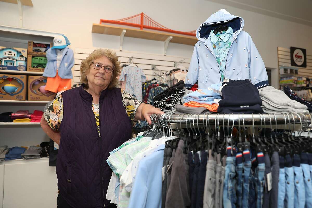 Carol Yenne, owner of Small Frys, a children�s store in Noe Valley for 36 years is seen in her store on Tuesday, May 5, 2020, in San Francisco, Calif.
