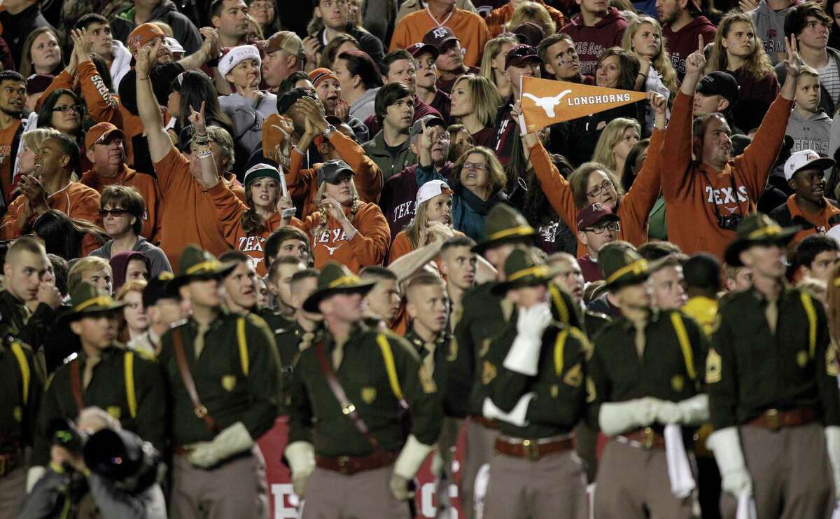 Aggies vs. Longhorns again? Both sides keeping their social distance