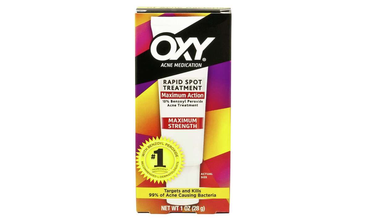 Oxy Maximum Action Rapid Spot Treatment, $6.39Got a giant pimple that you need to get rid of ASAP? This Oxy Maximum Action Rapid Spot Treatment works in as little as four hours. Its 10% benzoyl peroxide reduces redness and inflammation caused by acne. After you cleanse your face at night, dab it on your acne. You might still have a pimple when you wake up, but it should be visibly smaller.