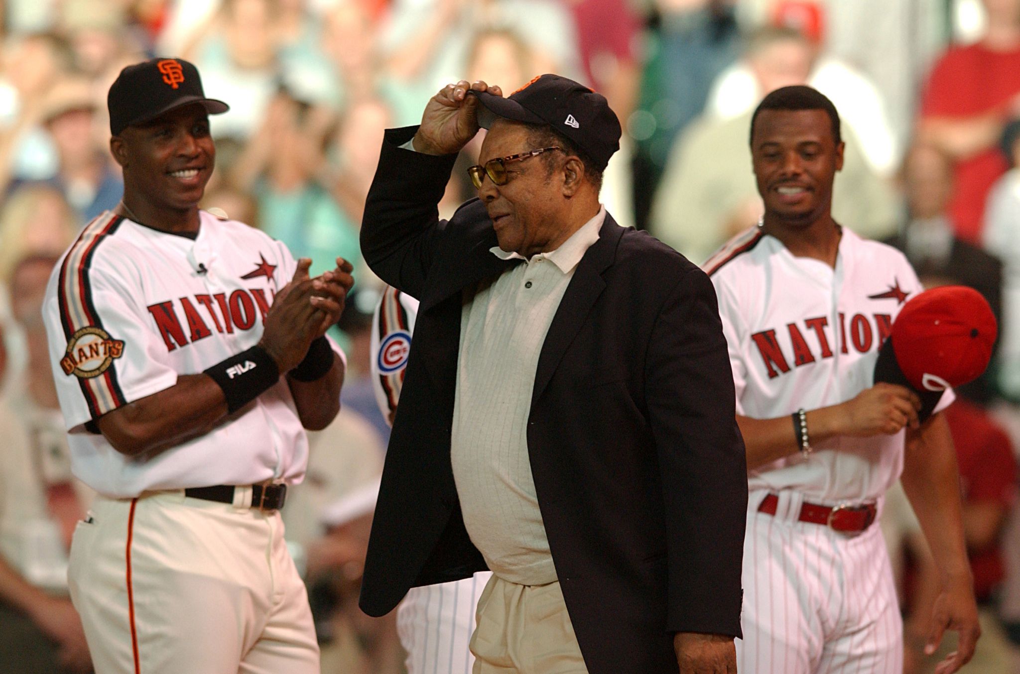 San Francisco Giants #24 Willie Mays Green Salute to Service