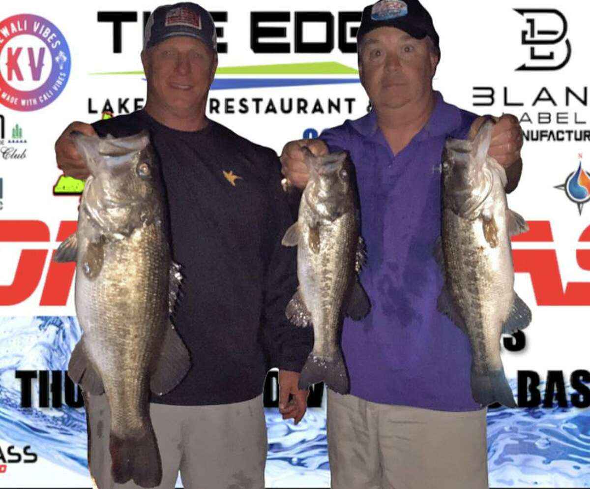Clint Powell and Jamie Yancy came in second place in the CONROEBASS Tuesday tournament with a stringer weight of 14.45 pounds.