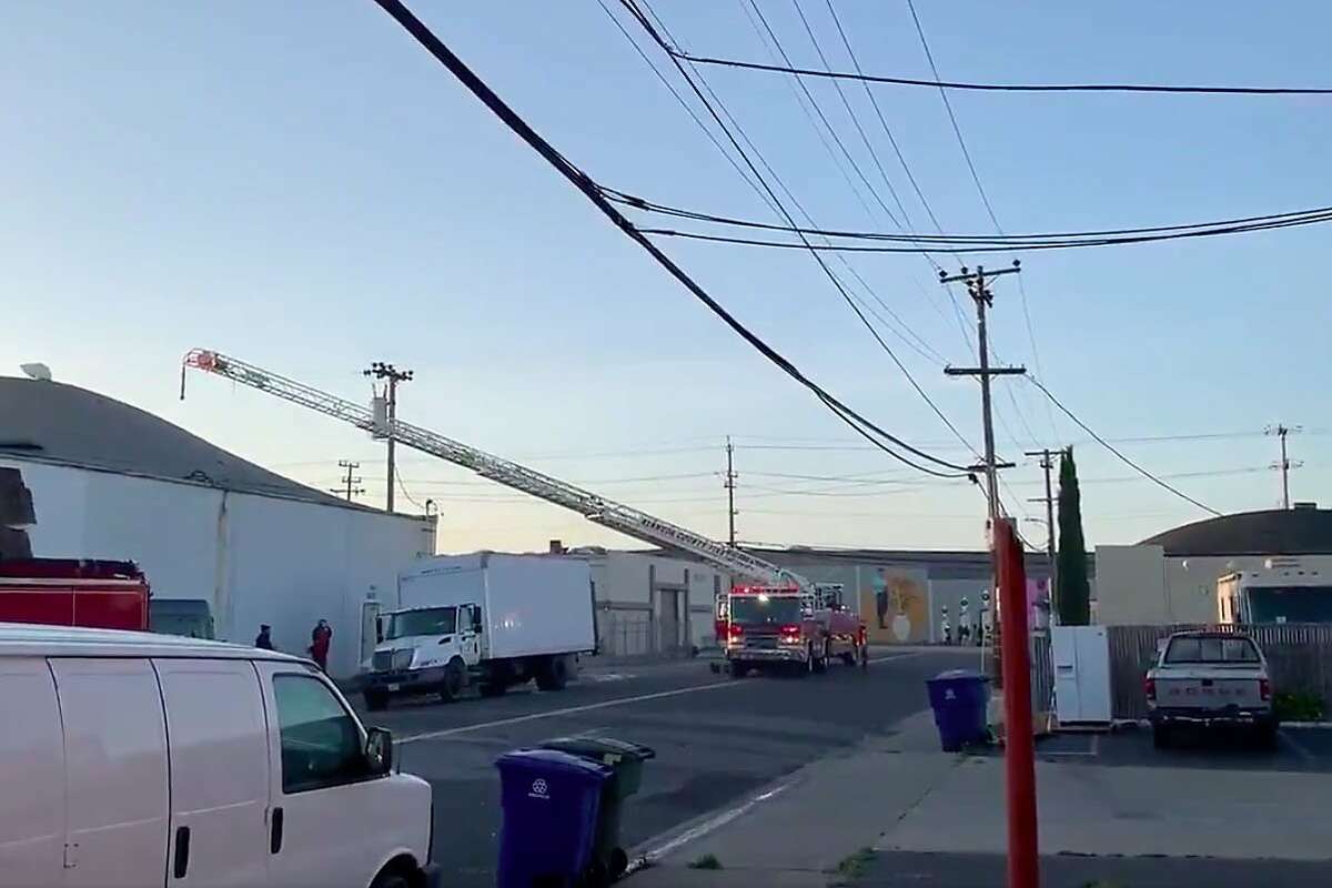 Officials responded around 5 a.m. Thursday to a report of an explosion at the commercial warehouse on the 1700 block of Timothy Drive near Highway 880, officials said.