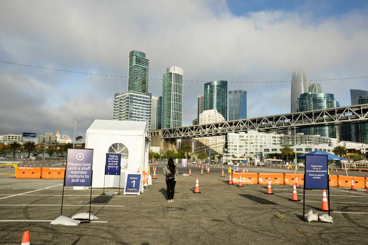 The city of San Francisco opened a COVID-19 testing center on Pier 30-32 in San Francisco, California, on May 5, 2020.