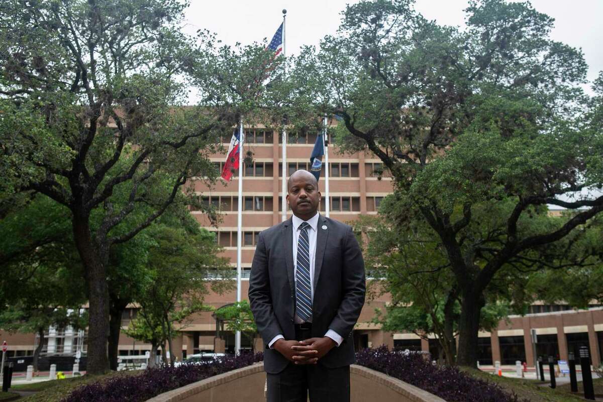 Chris Sandles, director of the Audie Murphy Memorial Veterans Hospital and CEO of the South Texas Veterans Health Care System, poses outside the medical center Thursday. The hospital has lost five patients to COVID-19 and treated more than 55 cases since the coronavirus pandemic began.