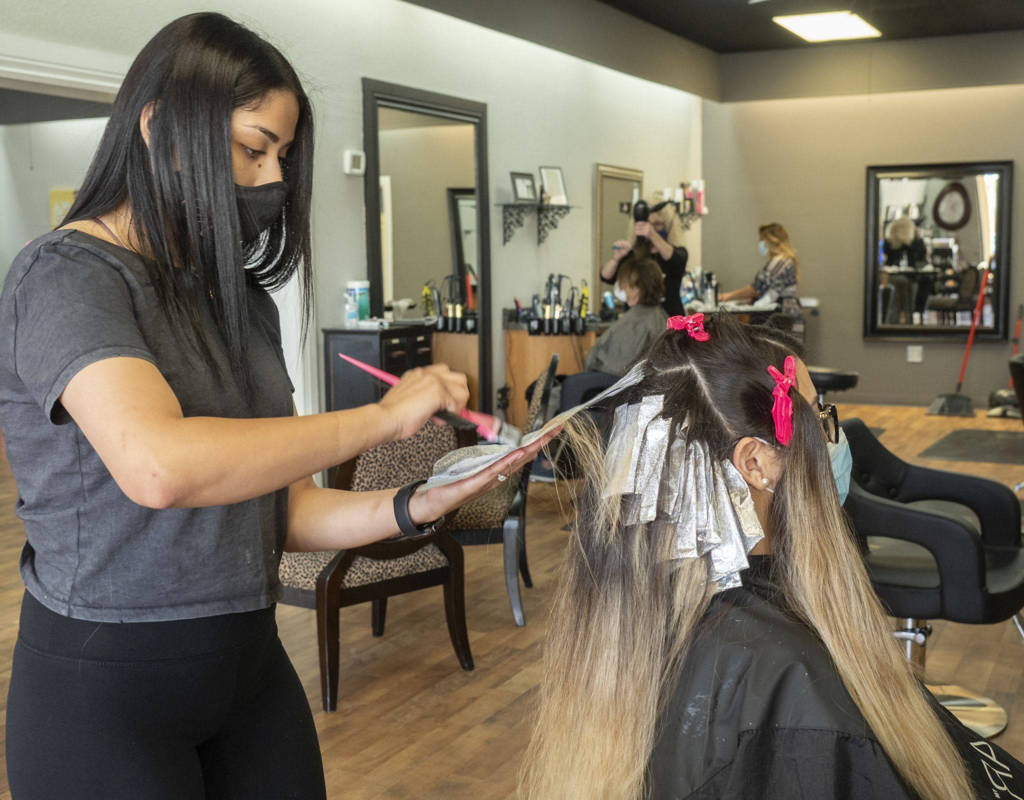 Midland salons busy on first day of reopening