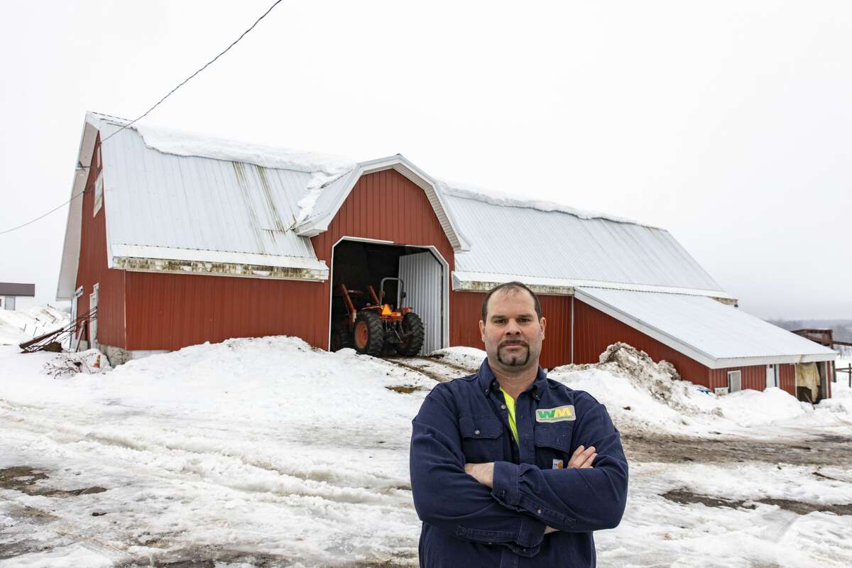 Brian Sweeney, who took over his parents’ Boonville farm after it lost cows, says the state doesn’t lose road salt cases because it could not afford the resulting liability statewide. (Photo by Mike Lynch / Adirondack Explorer)