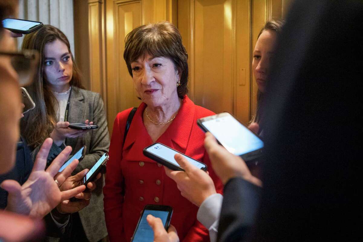 Sen. Susan Collins, R-Maine, faces a difficult re-election contest this year.