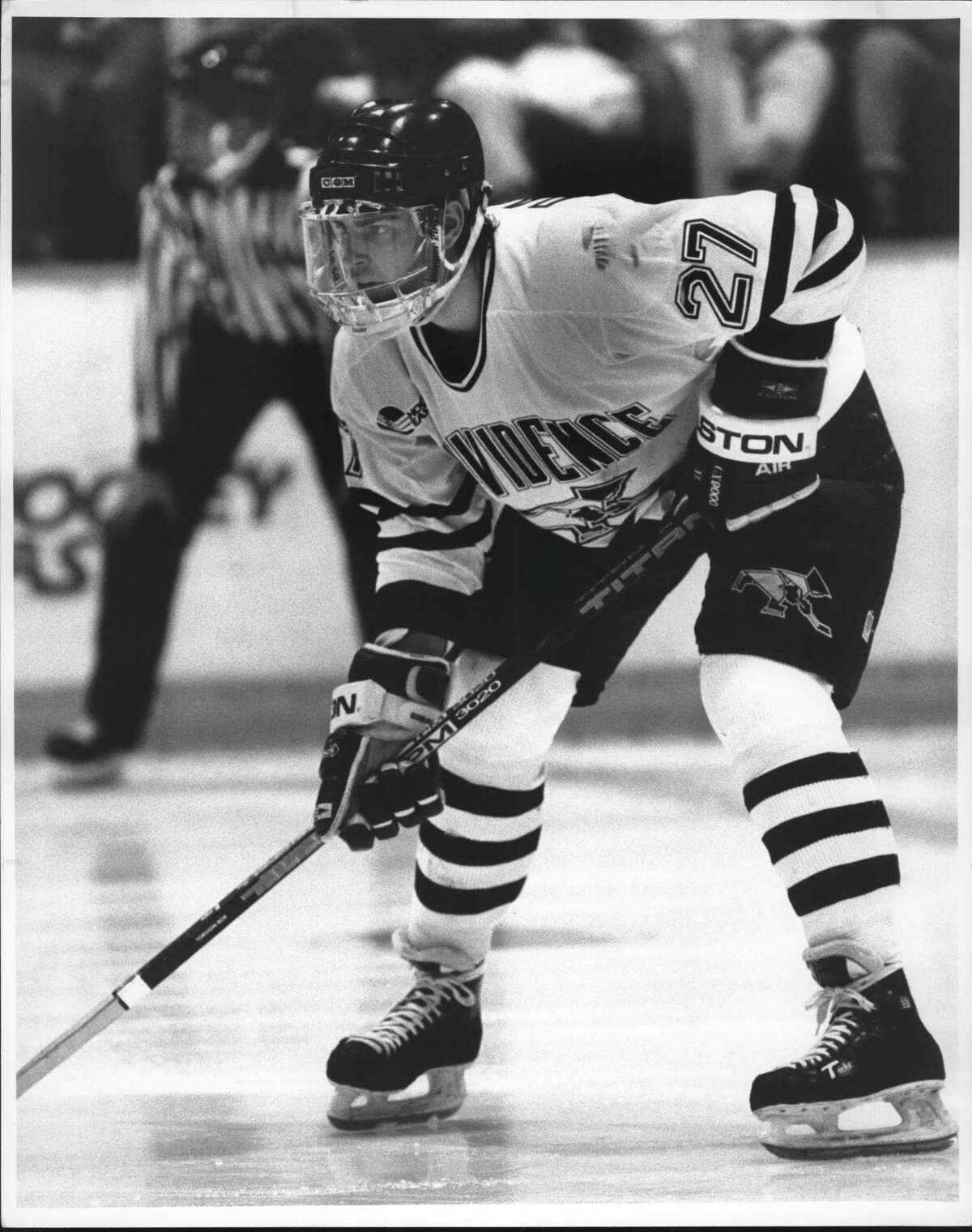 Providence College hockey player Craig Darby. November 01, 1991 (Thomas F. Maguire Jr./Times Union Archive)