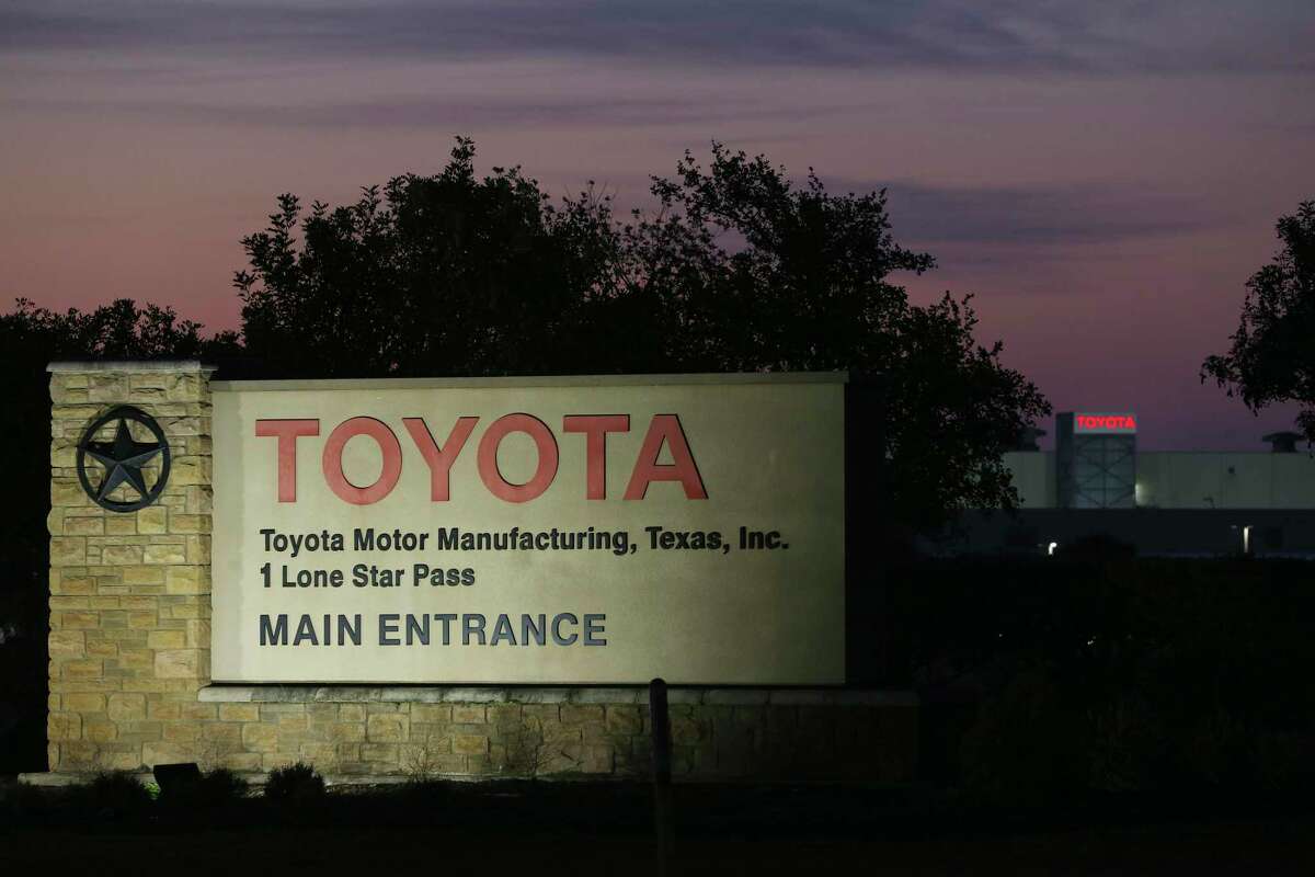 The rising sun backlights the San Antonio Toyota plant, Monday, May 11, 2020. Toyota’s 12 plants, including the U.S. and Canada, have been closed since March 23 in what originally was supposed to be a two-day closing to sanitize the plants to protect workers from the coronavirus pandemic. The company planned on reopening the plants on May 4 but pushed the date to May 11.