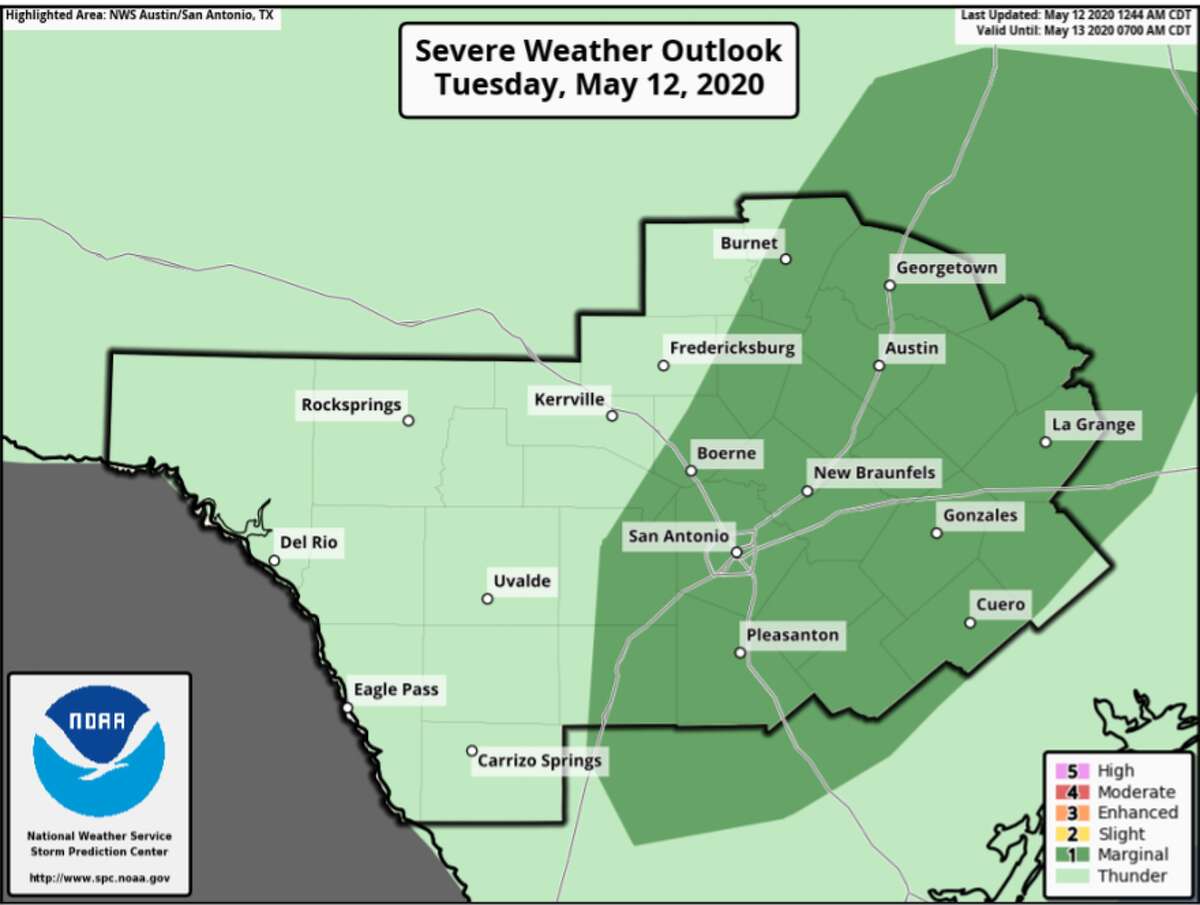 Update A Tornado Watch Has Been Issued For Bexar Surrounding Counties