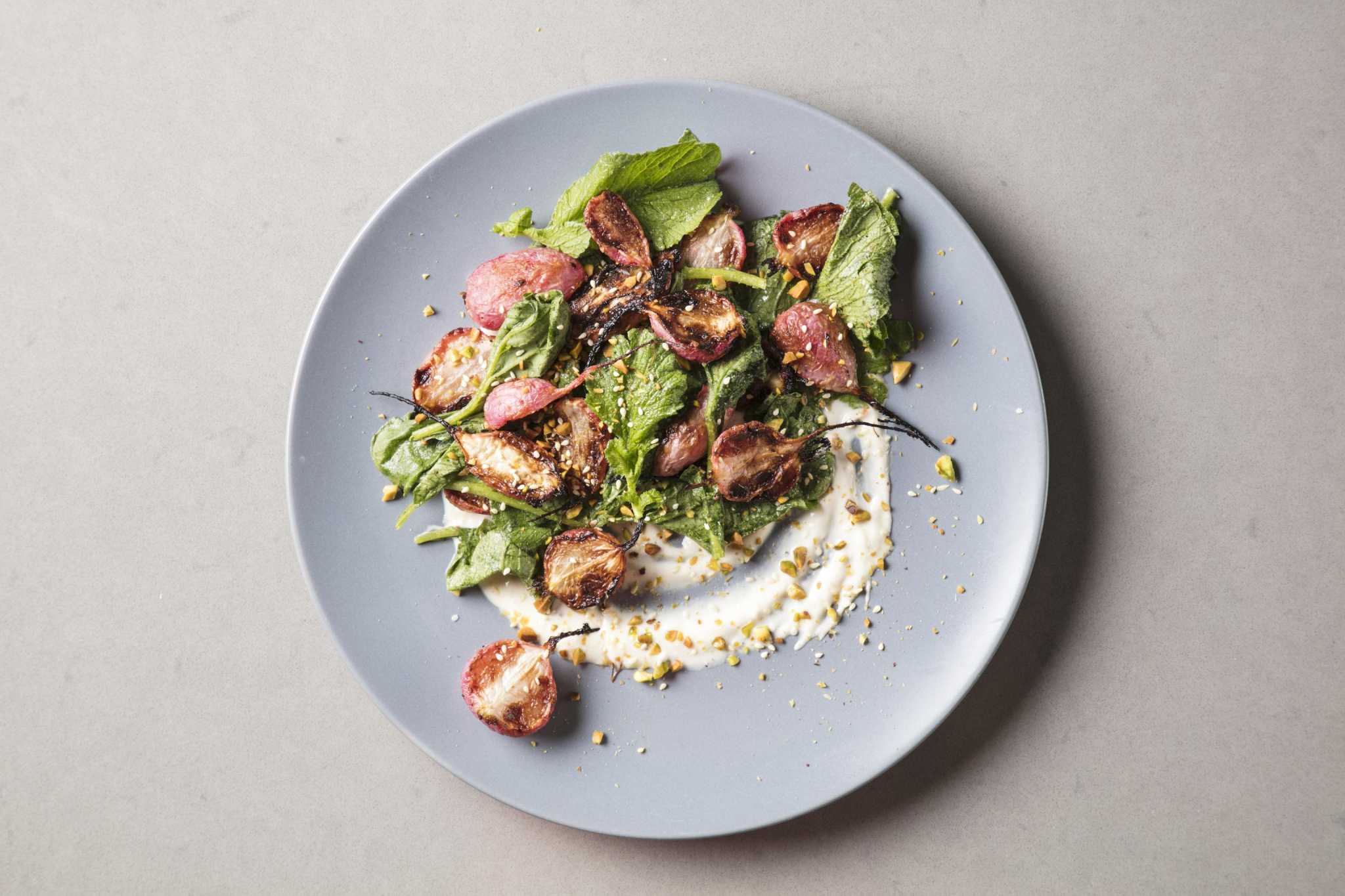 Recipe Roasted Radishes With Yogurt Tahini Sauce