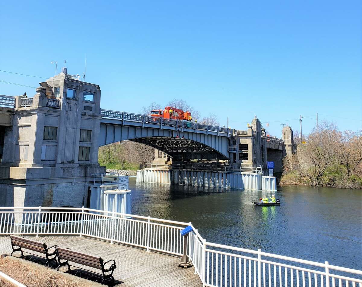 Memorial Bridge was closed to traffic and pedestrians on May 26, 2020, as crews worked to repair and assess damage after the bridge's system experienced a brown out earlier that morning.