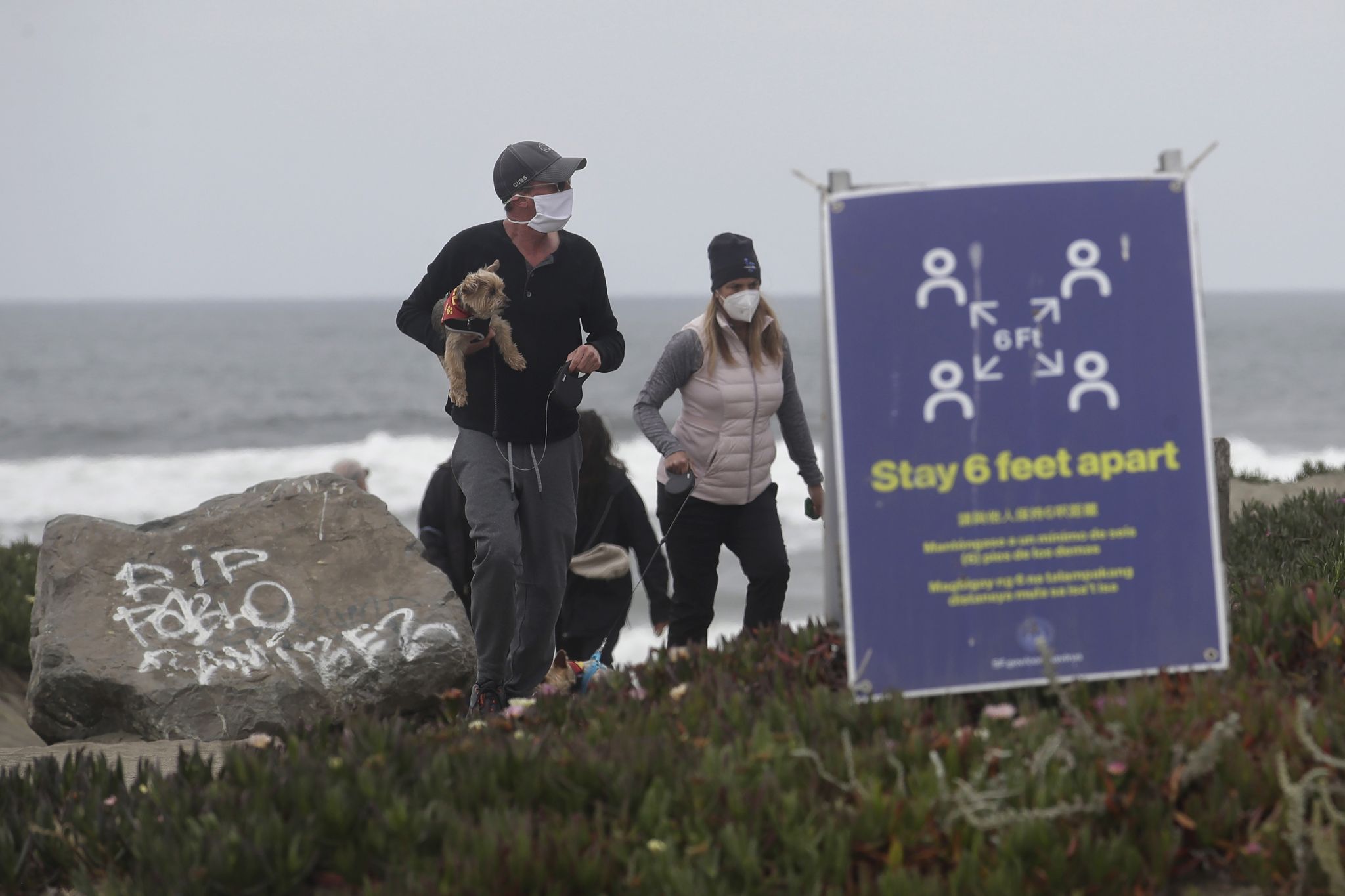 COVID19 wearing masks in San Francisco Bay Area during coronavirus