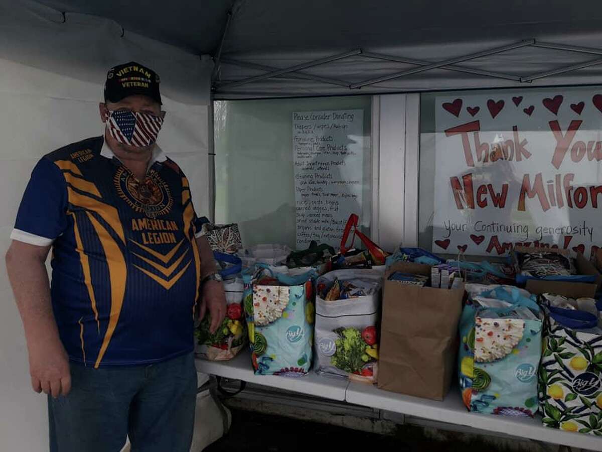 The Ezra Woods Post 31 American Legion in New Milford is continuing its effort to serve the community during the coronavirus pandemic. The American Legion recently made a large food donation to the town’s food bank. “Our goal is always serving the community, state and nation,” said Commander Jeff McBreairty. “We hope all the food items will be enjoyed by many residents in New Milford.”