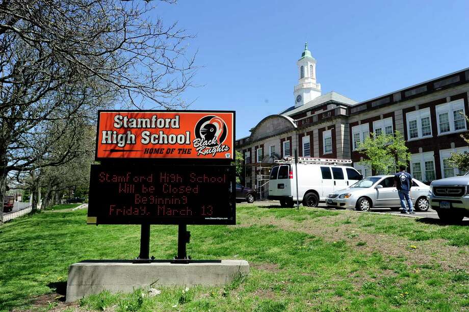 Stamford High School. Photo: Matthew Brown / Hearst Connecticut Media / Stamford Advocate