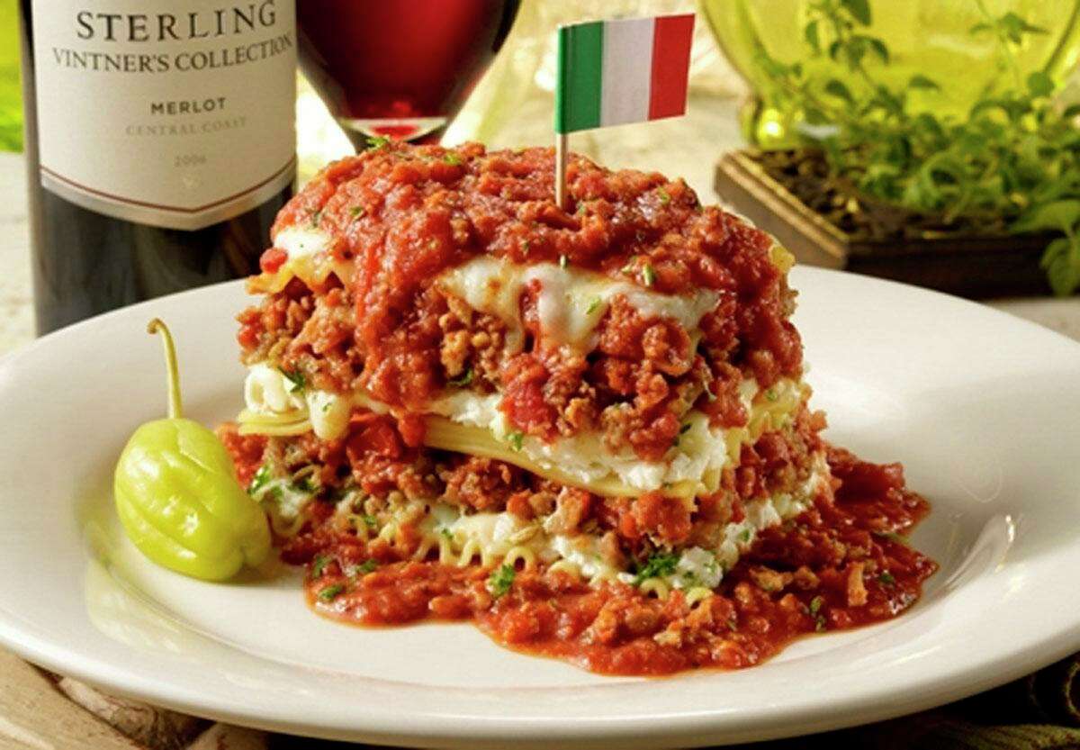 A 15-layer lasagna from the now-closed Spaghetti Warehouse on San Antonio’s East Side