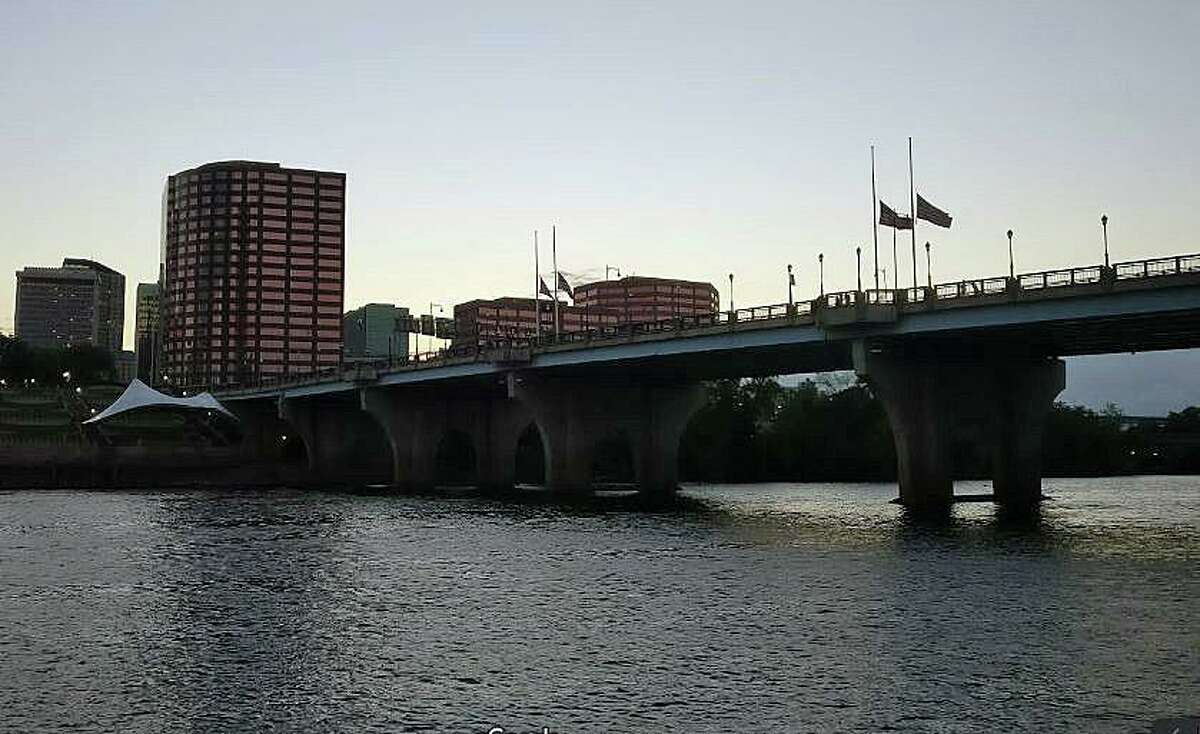 The body of man, who police said jumped from the Founder’s Bridge in Hartford last month, has been found in Portland, about 10 miles downstream in the Connecticut River.