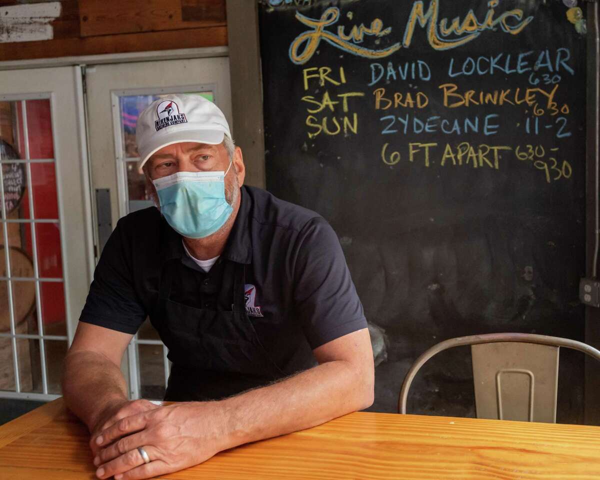 Jay Ecker, co-owner/founder of Rikenjaks brewpub in Lake Charles talks about the effects the Covid-19 shutdown had on his business and what the reopening of casinos may mean to him as a local businessman. Photo made on May 15, 2020. Fran Ruchalski/The Enterprise
