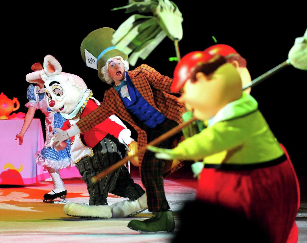 The opening night of Disney on Ice's production of "Treasure Trove" held at the Webster Bank Arena in Bridgeport, Conn. on Thursday Jan. 8, 2015. Upcoming shows are Thursday at 7 p.m., Friday at 7 p.m., Saturday at 11 a.m. and 3 p.m., and Sunday at 1 p.m. and 5 p.m.