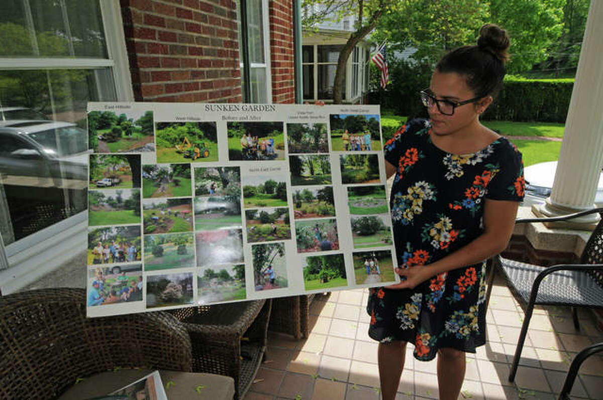 Mary Lou Cousley’s granddaughter, Chrysa Cousley, has been keeping a photographic record of progress on the garden that will bear her late grandmother’s name.