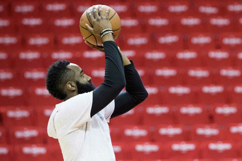 PHOTOS: Some of the funniest Twitter reactions to James Harden's choice of mask Rockets star James Harden joined his team in Florida and had his first practice with his teammates Thursday. Photo: Brett Coomer, Houston Chronicle / Staff Photographer / © 2019 Houston Chronicle