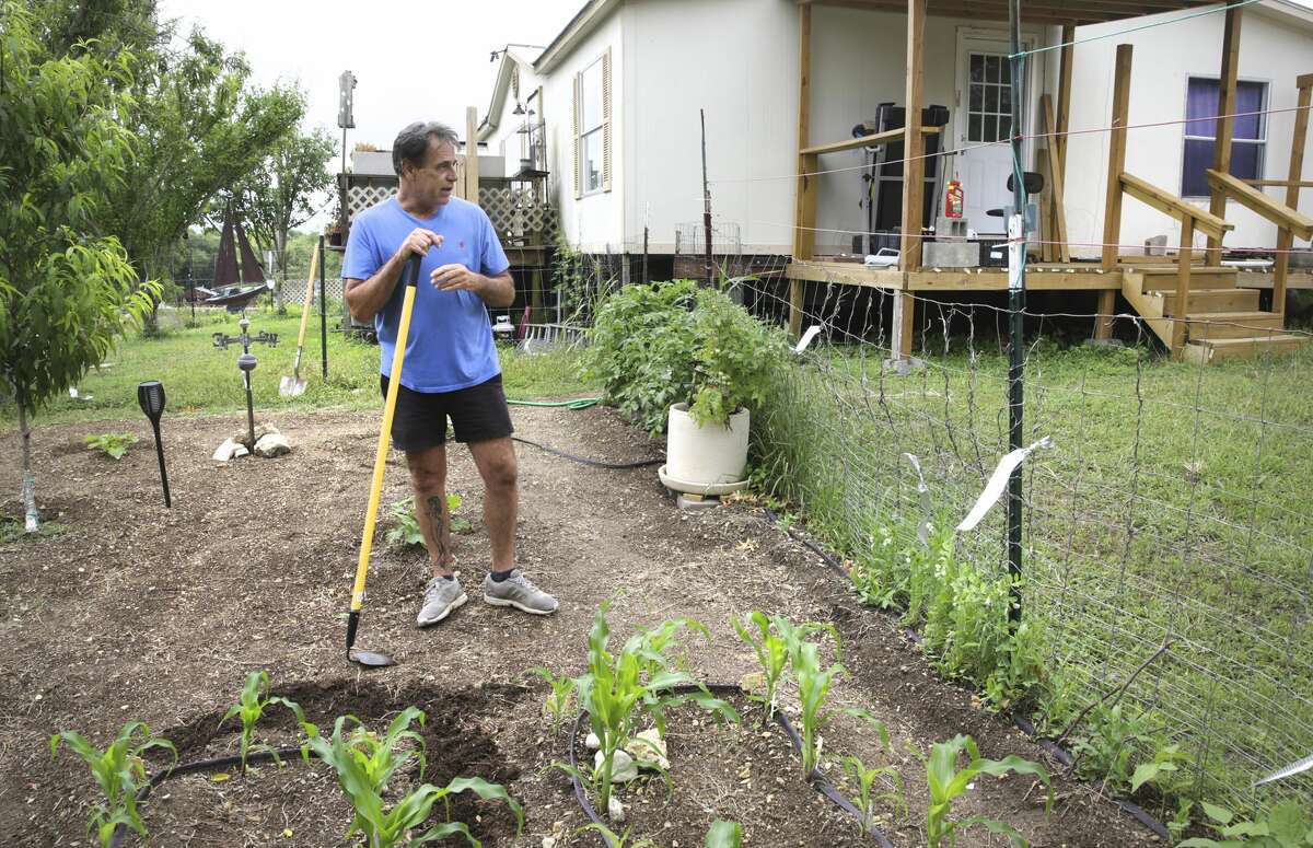 Russ Tilley worked at Bourbon Street Seafood Kitchen and returned to work last week but thought it would be safer to not work right now, on Wednesday, May 13, 2020. He started a garden a couple of months ago.
