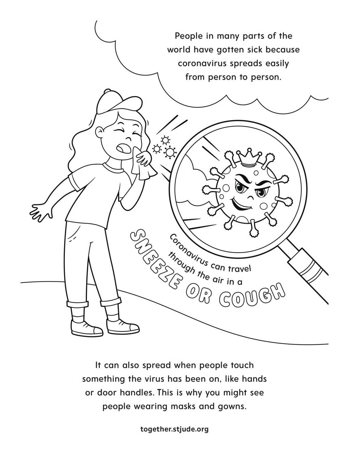 St. Jude creates "Learn About Coronavirus" coloring book for children