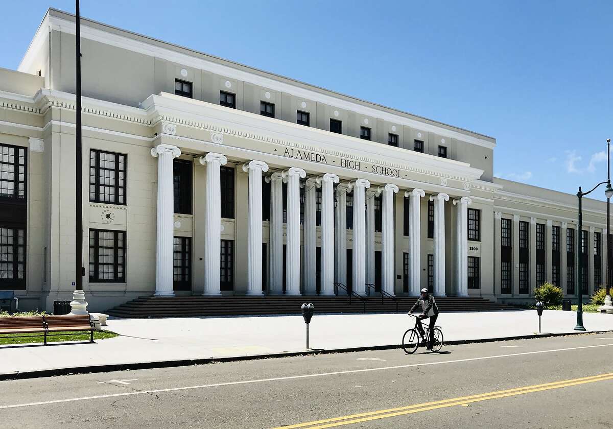 Alameda High School in Alameda remains closed on May 18, 2020, with students engaging in distance learning.