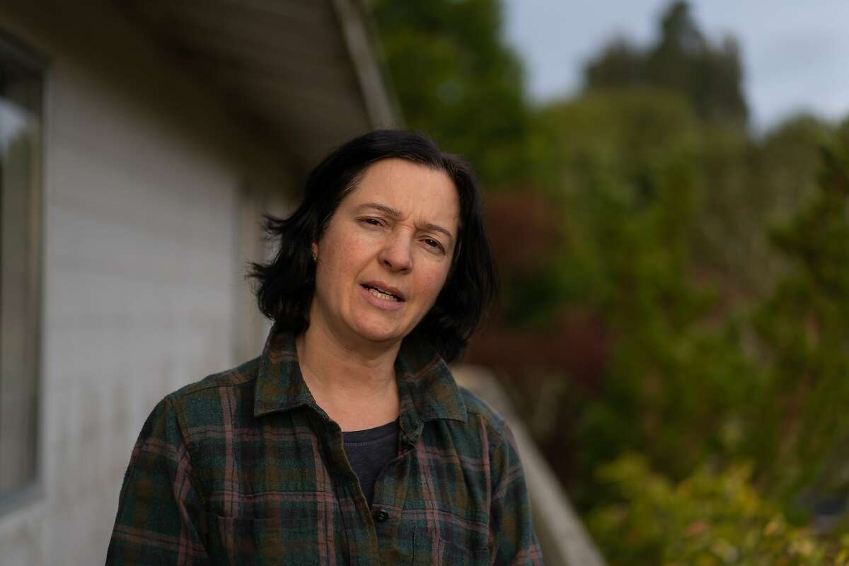 Shannon Bennett, Cal Academy of Sciences, Chief of Science studies infectious diseases that can be transmitted from animals to humans. Here, she is at her home on Friday, March 20, 2020, in Mill Valley, Calif.