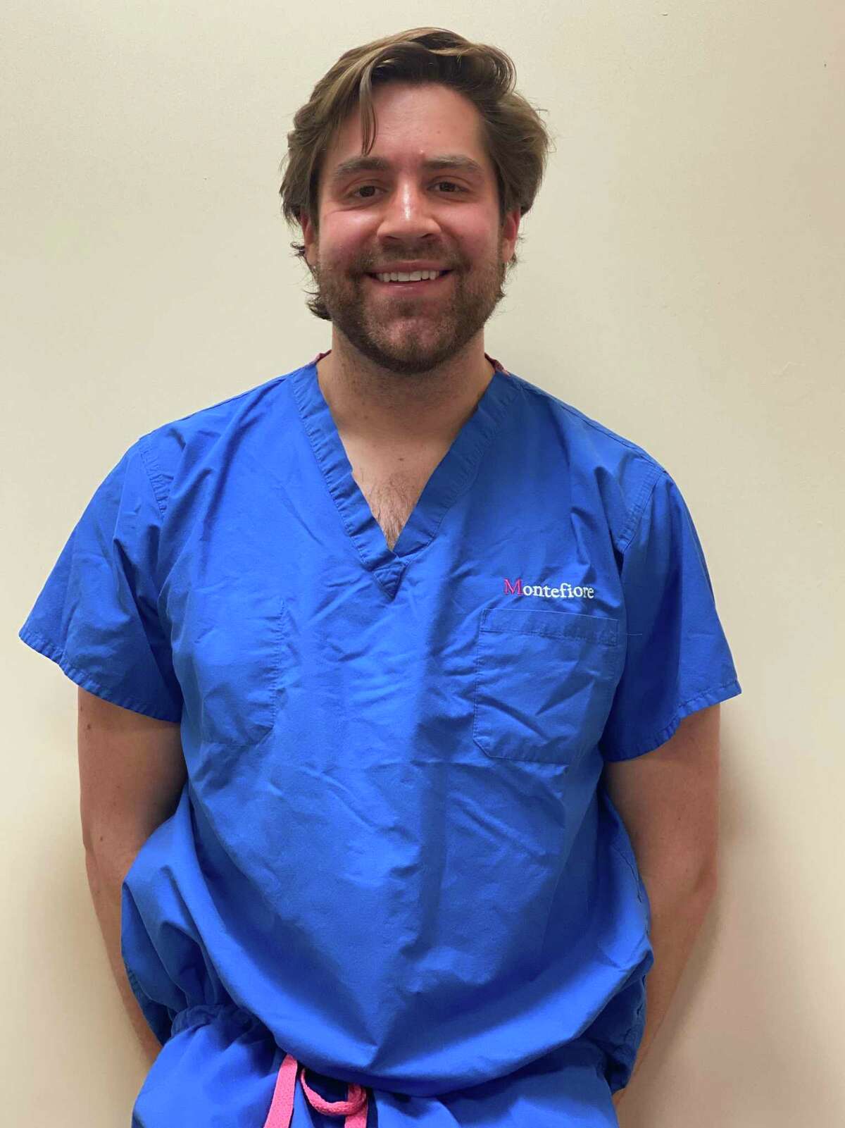 In the second year of his psychiatry residence, Ridgefield resident Ryan Flanagan was temporarily moved to a medical floor to help treat COVID-19 patients at Montefiore Medical Center in the Bronx.